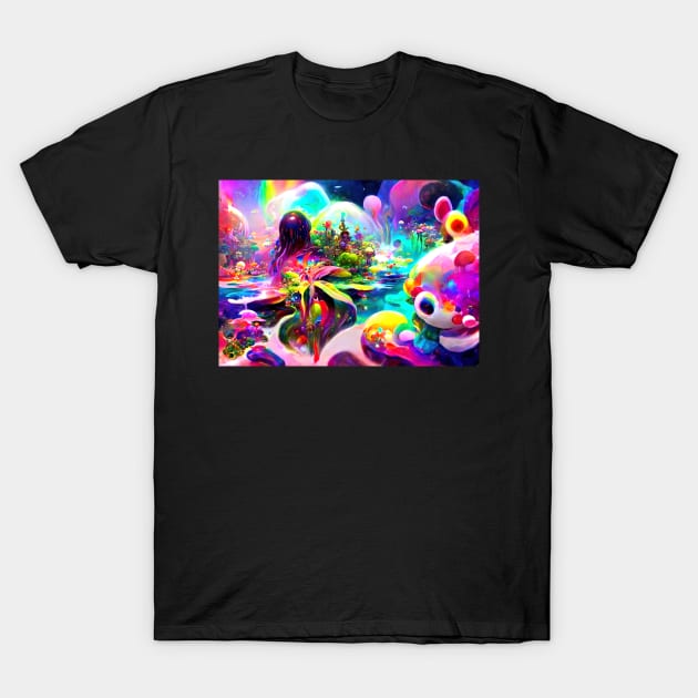 Color Globs | Rainbow Atmosphere T-Shirt by AlexandrAIart